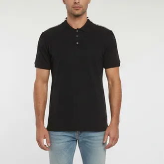 HUGO BOSS Boss By Hugo Boss Black Pique Cotton Short Sleeve T-Shirt