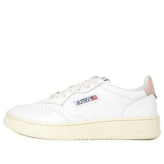 Autry Medalist Leather Low White Pink AULM-LL16