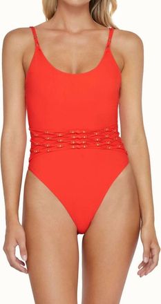 PQ Swim Beaded Brynn One Piece In Milos