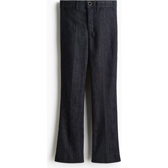 H&M Flared High Ankle Jeans in Dark Denim Blue at Nordstrom, Size 16