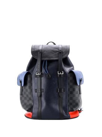 Louis Vuitton Christopher Epi Leather with Damier Graphite PM backpack - Zwart