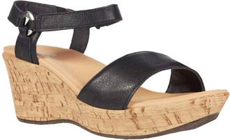 Naot Womens Pier Wedge Sandals In Soft Black