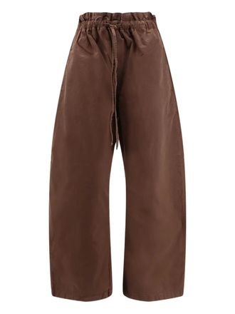 Polo Ralph Lauren drawstring-waist palazzo pants - Brown