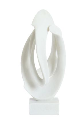 Light & Living Ornamento Blanco De Pl&aacute;stico Acogedor Light & Living Lavinia