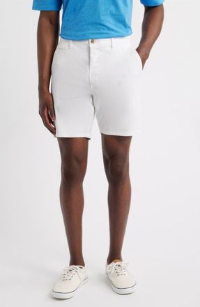 Johnnie-O Nassau Chino Shorts in White at Nordstrom, Size 36