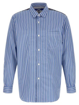 Junya Watanabe Blue Patchwork shirt