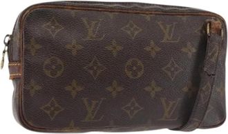 Louis Vuitton Pre-owned Canvas Clutch - Dames - Vintage Clutch - Bruin - ONE Size - Vintage
