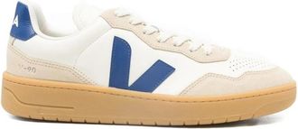 Veja V90 O. T. Leather Panelled Sneakers