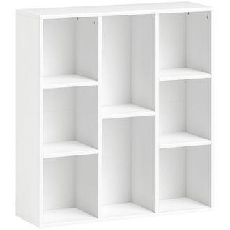 HOMCOM Librer&iacute;a 74.3x24x80 cm blanco