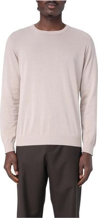 Drumohr Crewneck Sweater - Heren - Ronde hals truien - Wit - 2XL - Truien & Vesten