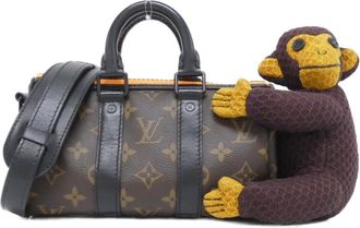 Louis Vuitton Marron Coated Canvas Boston Bag (Pre-Owned)