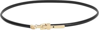 Fendi FF Riem - Dames - Riemen - Zwart - 85 CM - Leer - Accessoires