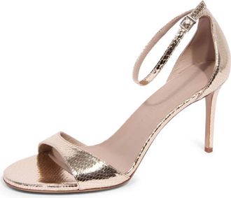 Sergio Levantesi Metalen Sandaal met Italiaanse Stijl - Dames - Sandalen met hakken - Geel - 36 EU - Schoenen