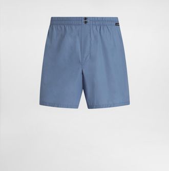 Dolce & Gabbana Cotton Poplin Boxer Shorts - Man Underwear And Loungewear Azure 3