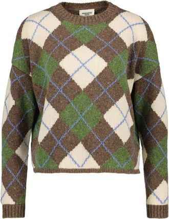 Max Mara Ronde hals gebreid - Dames - Truien - Veelkleurig - Maat: S