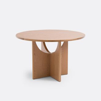 La Redoute Interieurs Ronde eettafel, eikenfineer, 4 tot 6 couverts, MMINIMAL
