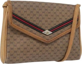 Gucci Pre-owned Cross Body Bags, female, Beige, Size: ONE SIZE Pre-owned Plastic Cross Body Bag