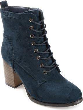 Journee Collection JOURNEE Baylor Lace-Up Boot in Blue at Nordstrom Rack, Size 5.5 M