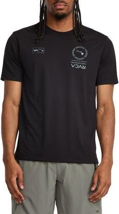 Rvca Hawaii Mark Performance T-Shirt in Black at Nordstrom Rack, Size Medium