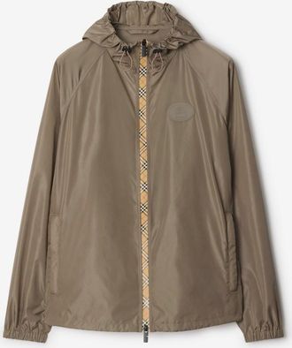 Burberry Checker-tape Nylon Hooded Jacket