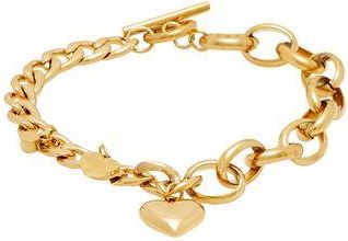 8 by YOOX CHAIN BRACELET WITH HEART PENDANTS