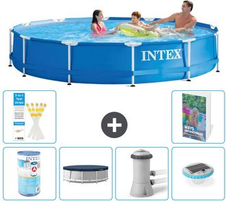 Intex Piscina Con Estructura Redonda - 366x76 Cm - 7-piezas S100