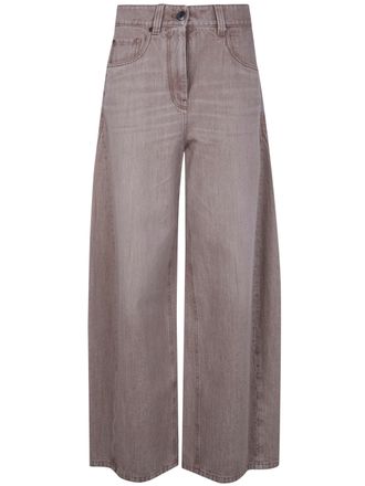 Brunello Cucinelli Wide Leg Denim Pants