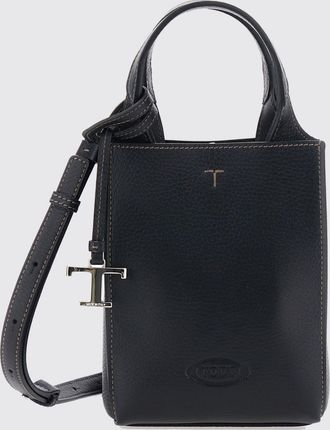 Tod's Mini borsa a secchiello in pelle martellata con doppio manico e tracolla