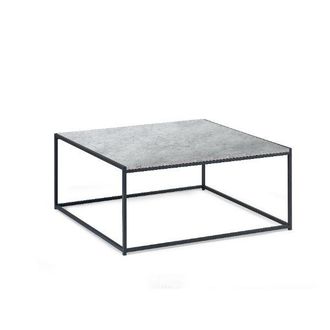 Julian Bowen Staten Coffee Table Square 90cm Concrete - Julian Bowen | TJ Hughes