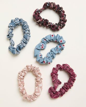 Fat Face FatFace Multi 5 Pack Everyday Printed Scrunchies