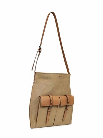 Prada Mens Crossbody Bag Route Khaki Polyamide Shoulder
