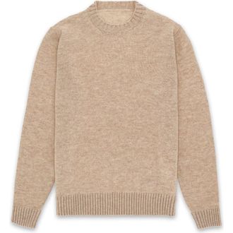 Fortela Merino Wool Crewneck Sweater in Ecru at Nordstrom, Size X-Large Eu