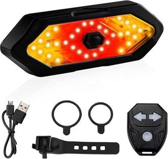 OEM Luz Trasera Para Bicicleta Con Intermitente, Mando A Distancia Inal&aacute;mbrico Recargable Por Usb, 5 Ajustes