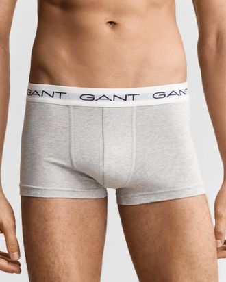 GANT Men 3-Pack Trunks (XXXL) LIGHT GREY MELANGE