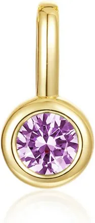 Lafonn Bezel Birthstone Charm Pendant in October - Pink Tourmaline at Nordstrom