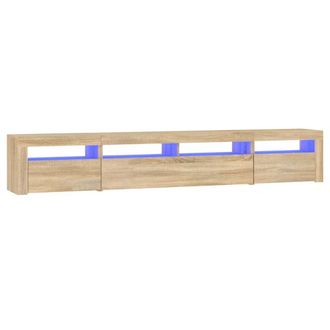 vidaXL Vidaxl - Mueble De Tv Con Luces Led Roble Sonoma 240x35x40 Cm