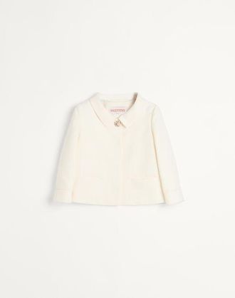 Valentino Giacca In Crepe Couture Donna AVORIO 36