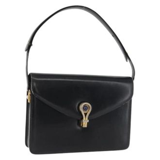 Gucci Pre-owned Handtas - Dames - Vintage Schoudertas - Zwart - ONE Size - Leer - Vintage