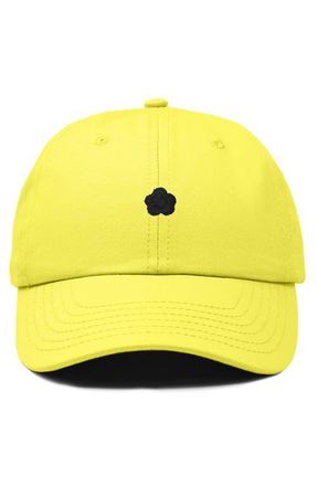 Dalix Lil Flower Dad Cap in Yellow at Nordstrom