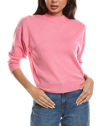 Fort&eacute; Cashmere Crop Cashmere Sweatshirt