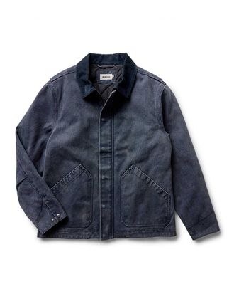Taylor Stitch The Workhorse Jacket in Navy Chipped Canvas
