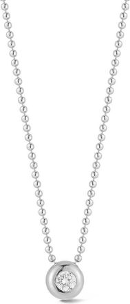 Glaze Jewelry Round Pendant Necklace in Silver at Nordstrom Rack