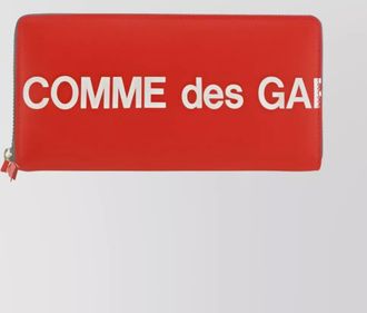 Comme Des Gar&ccedil;ons leather zip around logo wallet