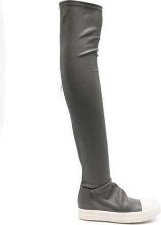 Rick Owens Grey Over-the-knee Boots