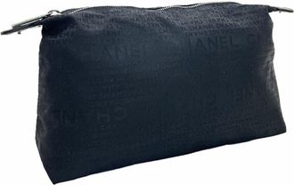 Chanel Black Fabric Pouch (Pre-Owned)
