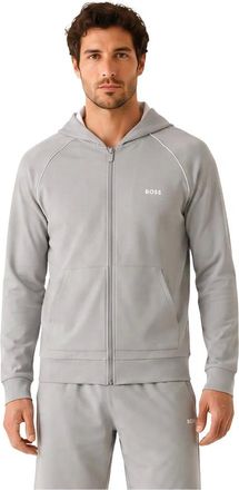 HUGO BOSS Hoodies & sweatvesten, Heren, Grijs, M, Katoen, Mix&Match Jas H