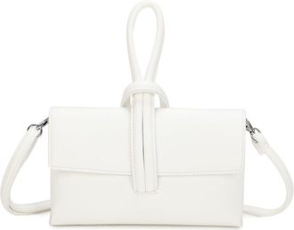 Generic Womens PU Leather Crossbody Clutch Purse with Wrist Loop & Adjustable Shoulder Strap, Small Flap Handbag for Everyday, Party & Travel Fully Lined Fash