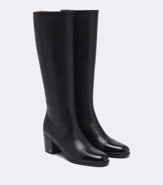 Valentino Garavani VLogo leather knee-high boots