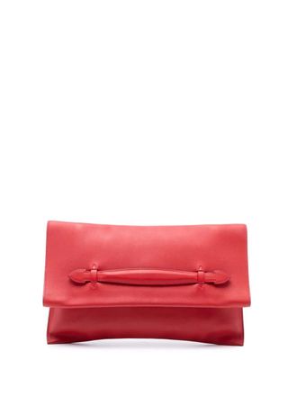 Herm&egrave;s 2016 Evercolor Pliplat clutch bag - women - Calf Leather - One Size - Red