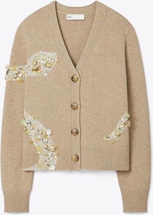 Tory Burch Womens Embellished Snake Cardigan, size M